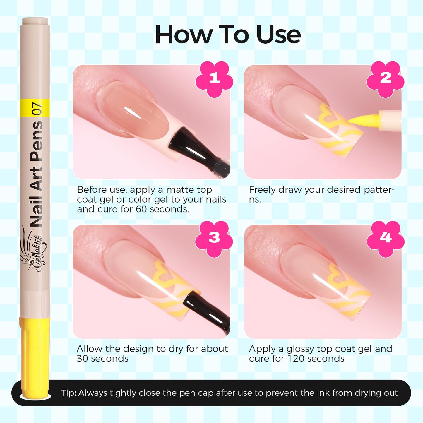Gellaktik nail art set for home salon manicure