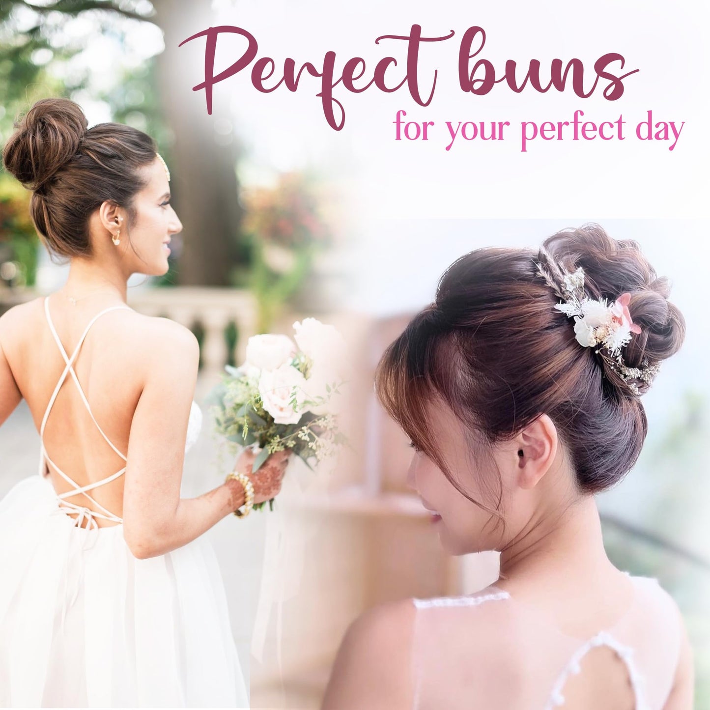 Lifestyle view showing a neat daily office hairstyle achieved with the quick hair roll tool