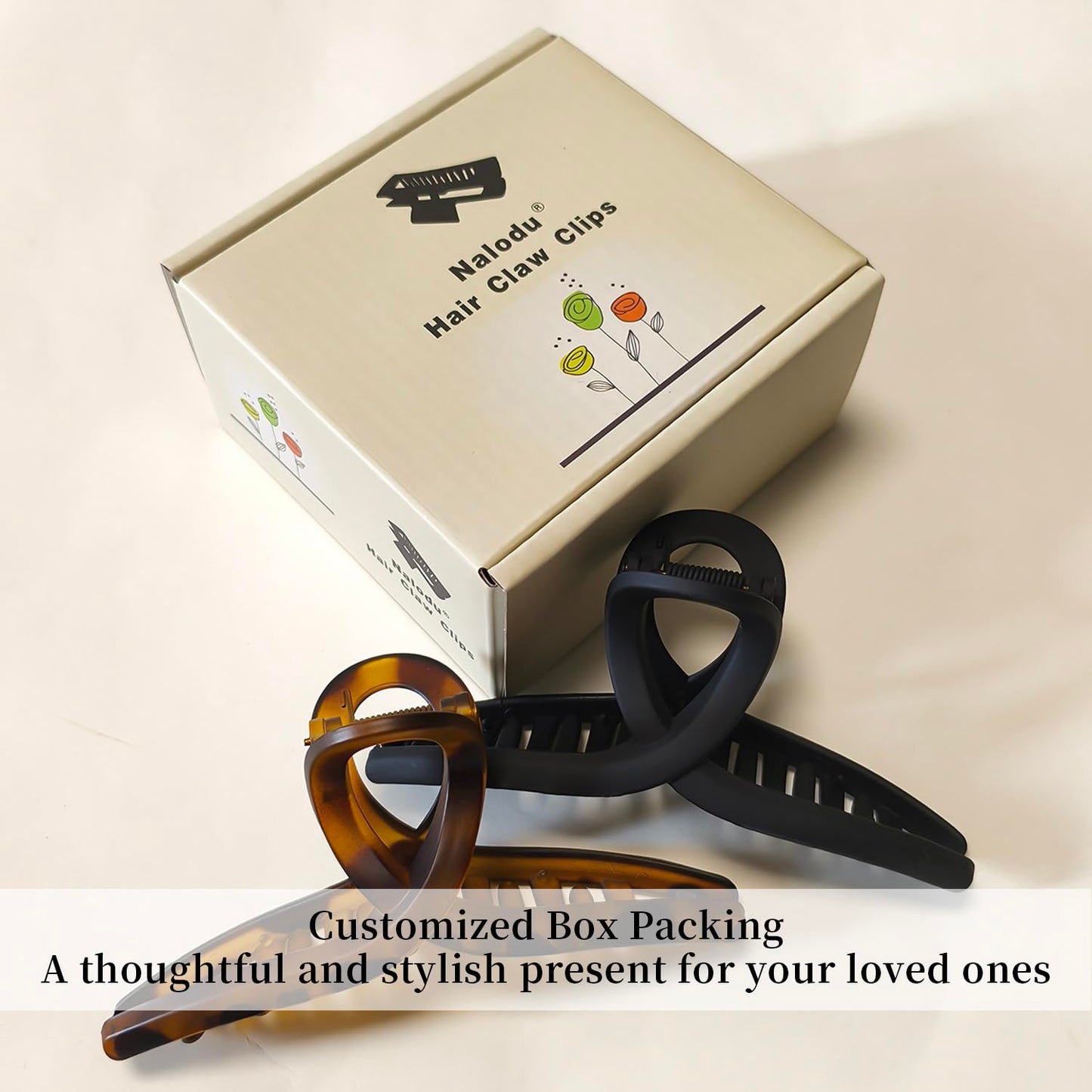 Professional hair styling with large matte jumbo jaw clip