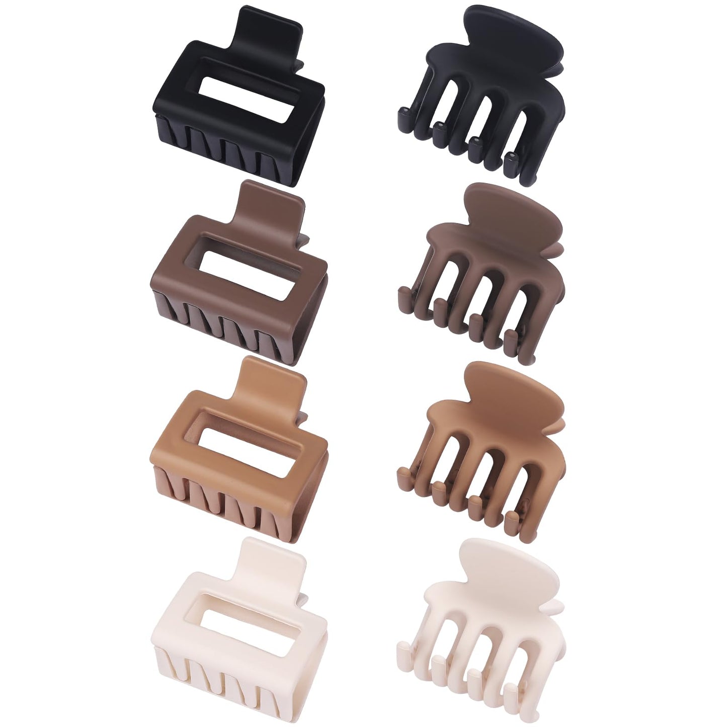 USDNICE hair claw clips showing durable resin texture