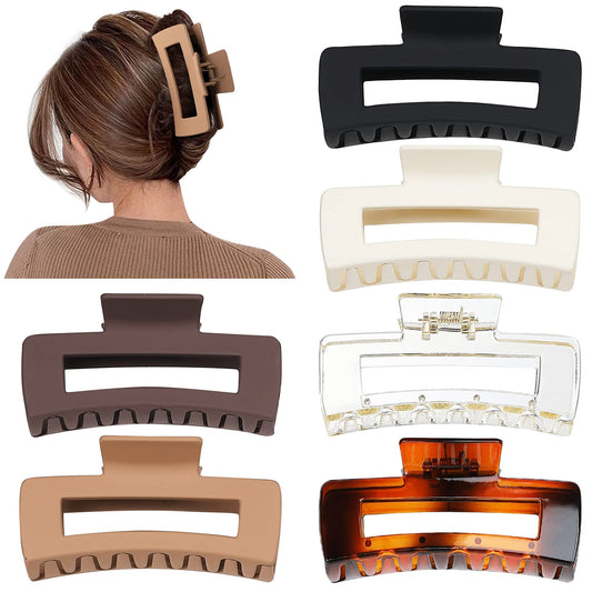 Sisiaipu large rectangular claw clips for thick hair