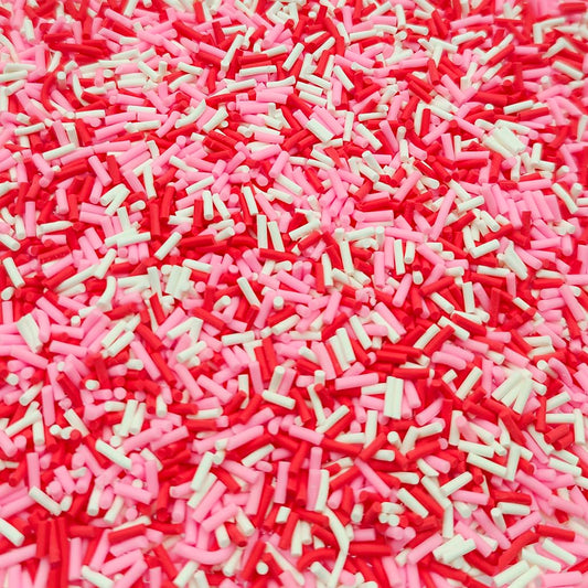 Close up of Mulutoo polymer clay sprinkles for nail art