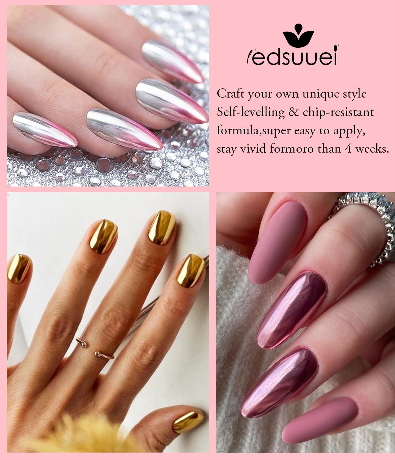 Ledsuuei nail powder kit packaging for diy salon