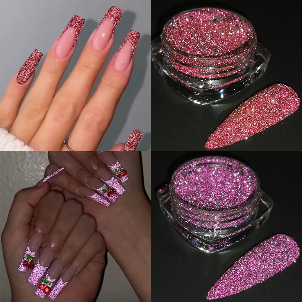 Professional nail art supplies reflective glitter set packaging