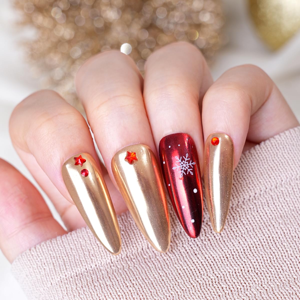 Pretty Diva metallic chrome powder packaging for imported beauty