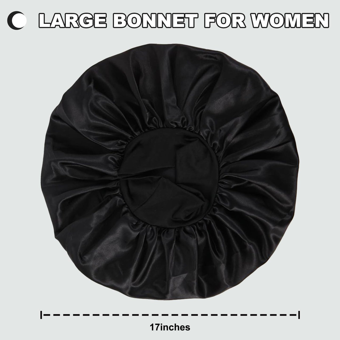 Authentic Duomodragon imported anti frizz satin hair cap for sleeping