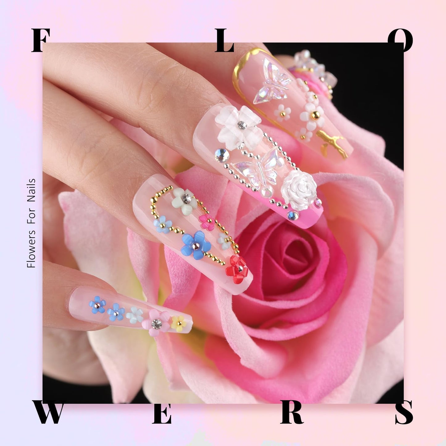 Complete Belleboost nail art set packaging for USA imported beauty
