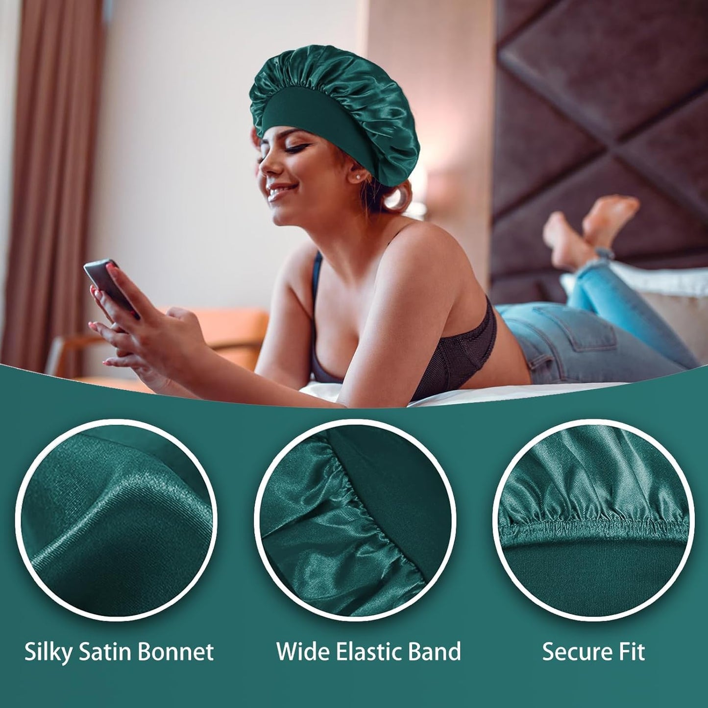 Durable hair care accessory showing smooth interior fabric texture