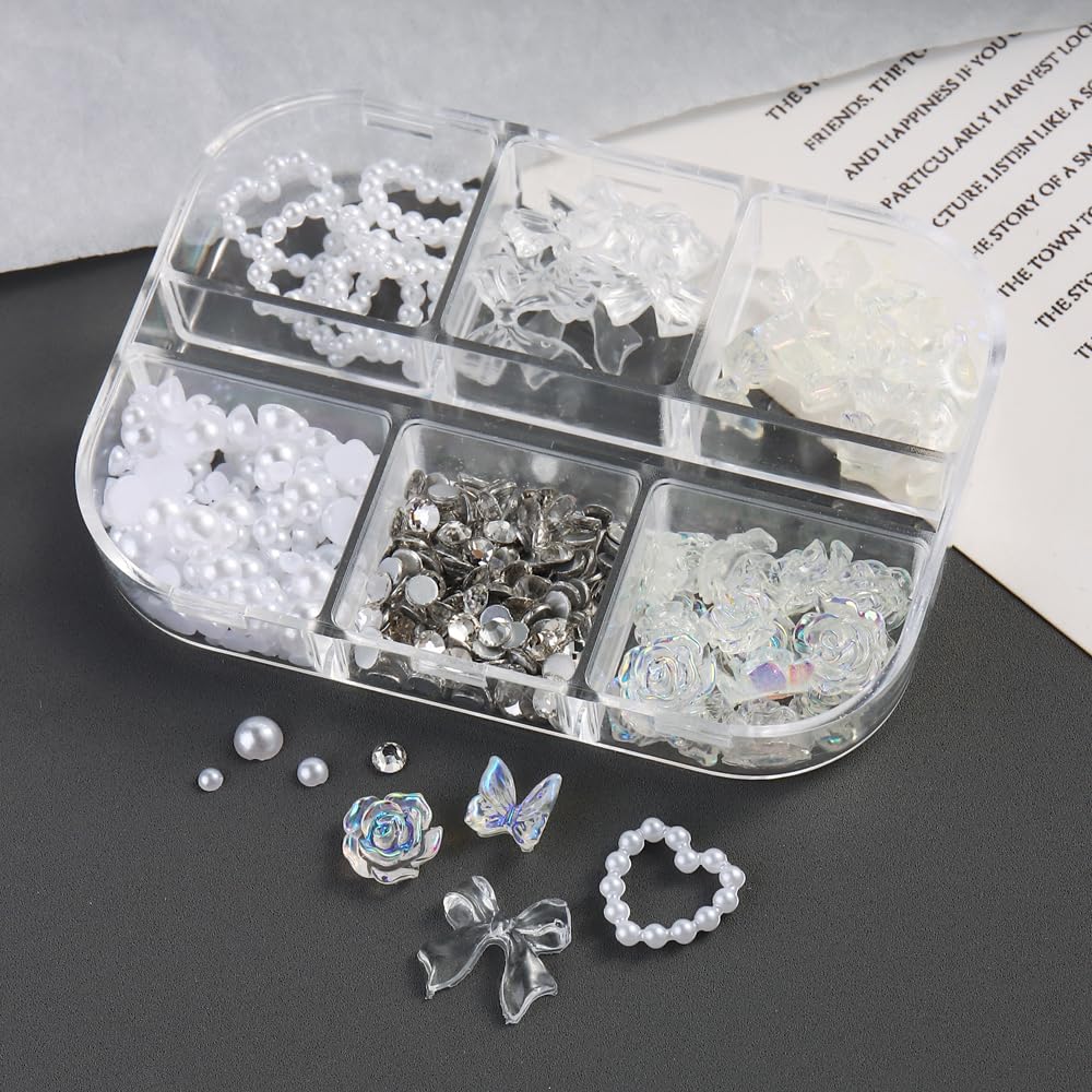 BSBTBZ nail art charms kit in storage box