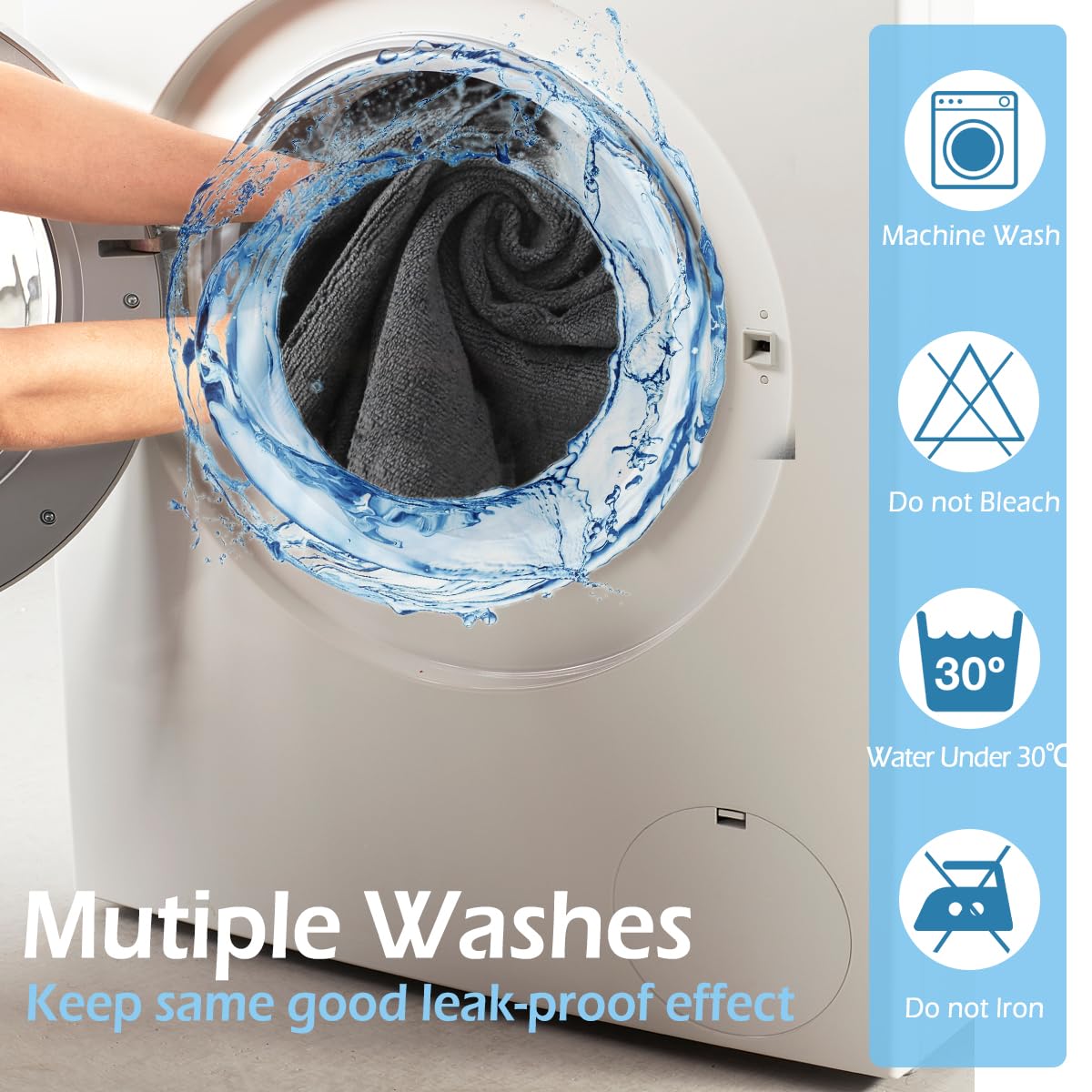Puomue microfiber towel dimensions demonstration