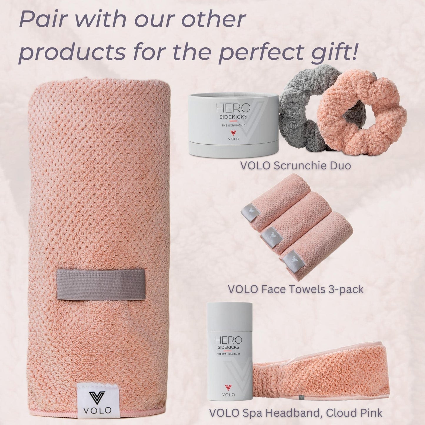 Instructions on how to wrap the Volo Hero towel