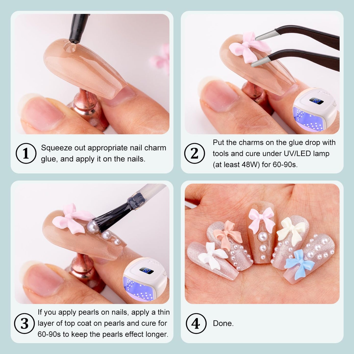 Full collection of Belleboost nail art accessories in 12 grid container