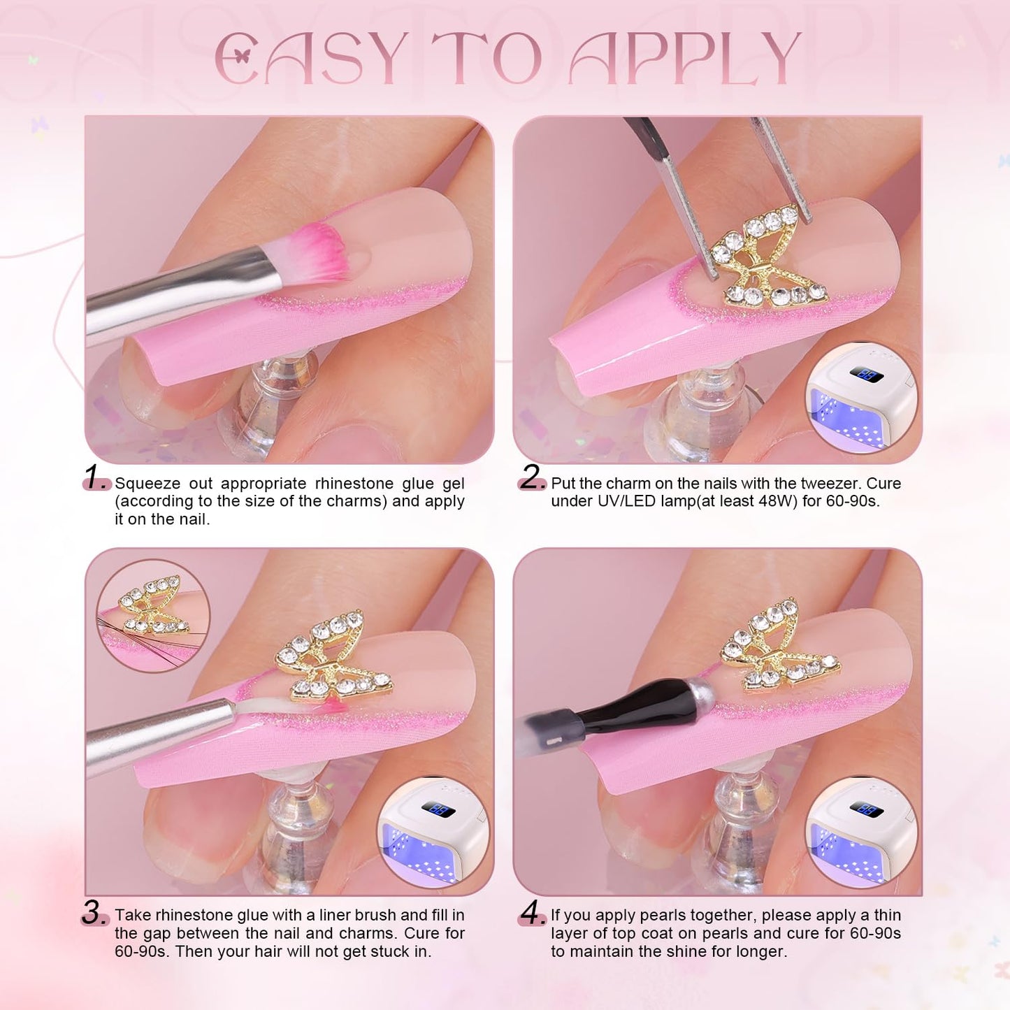 Full contents of the Belleboost 3D nail decoration DIY kit.