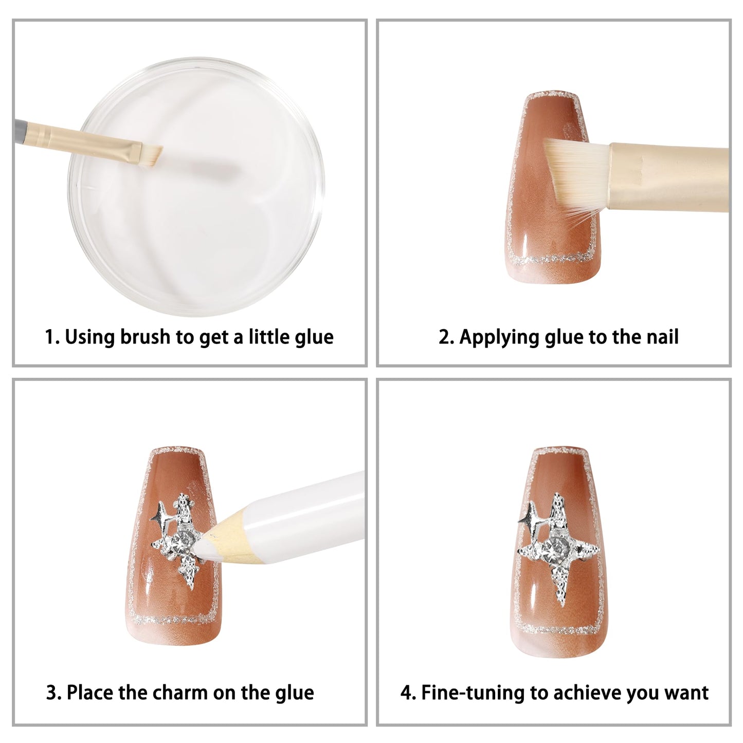 Authentic Cublive nail art accessory set packaging