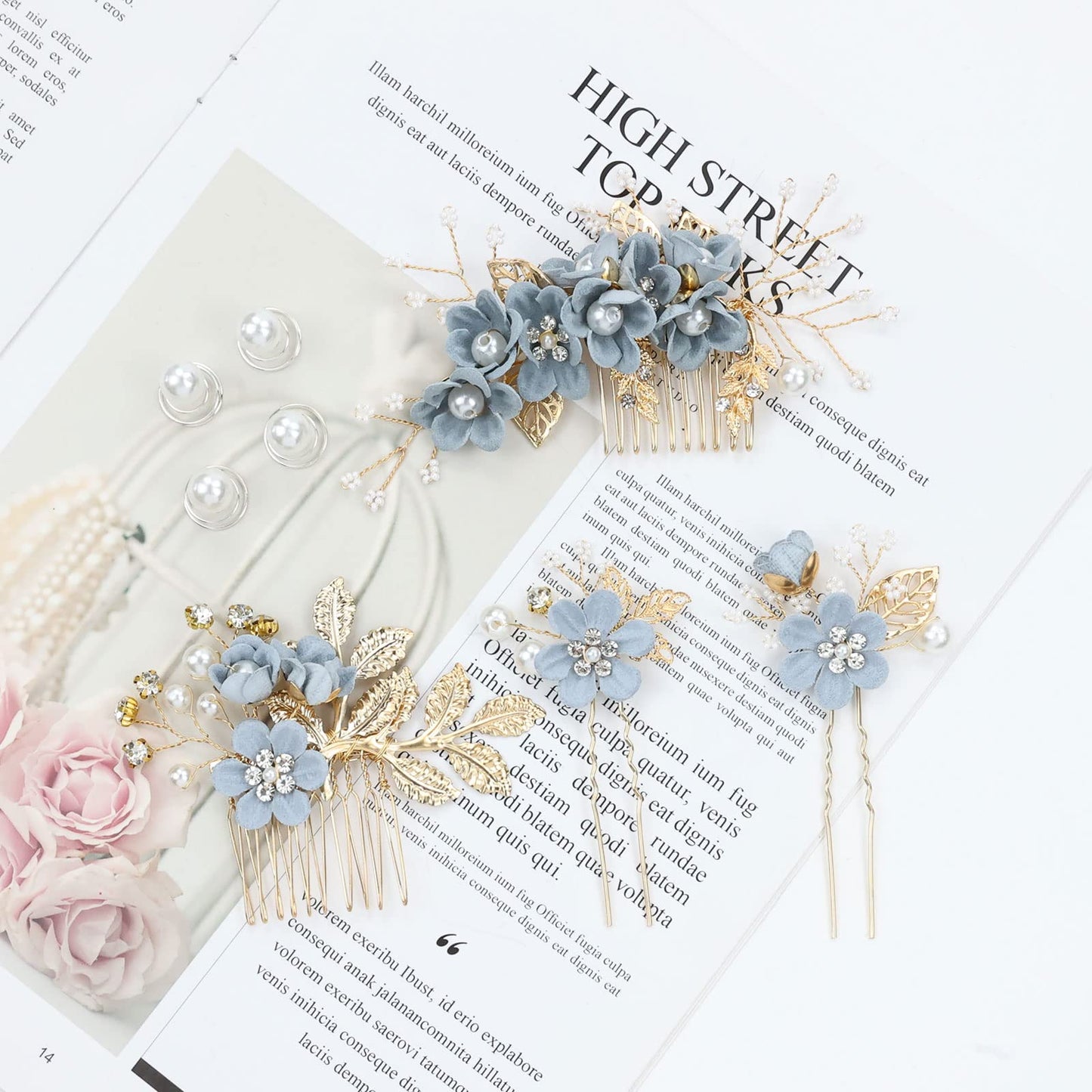 inSowni 20 piece bridesmaid prom hair accessory collection overview