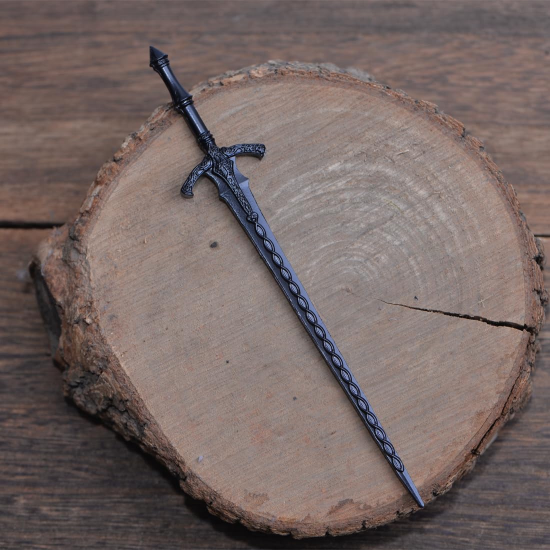 Premium imported LANGHONG double dragon style retro viking hair stick presentation pack for alternative cosplay