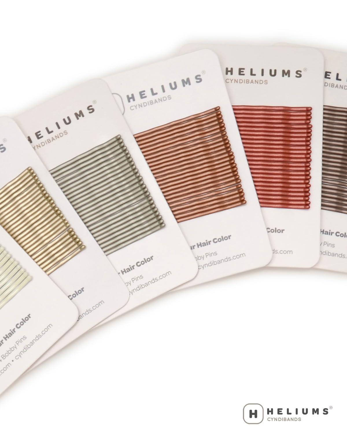 Heliums professional salon quality extra long hair grips side view