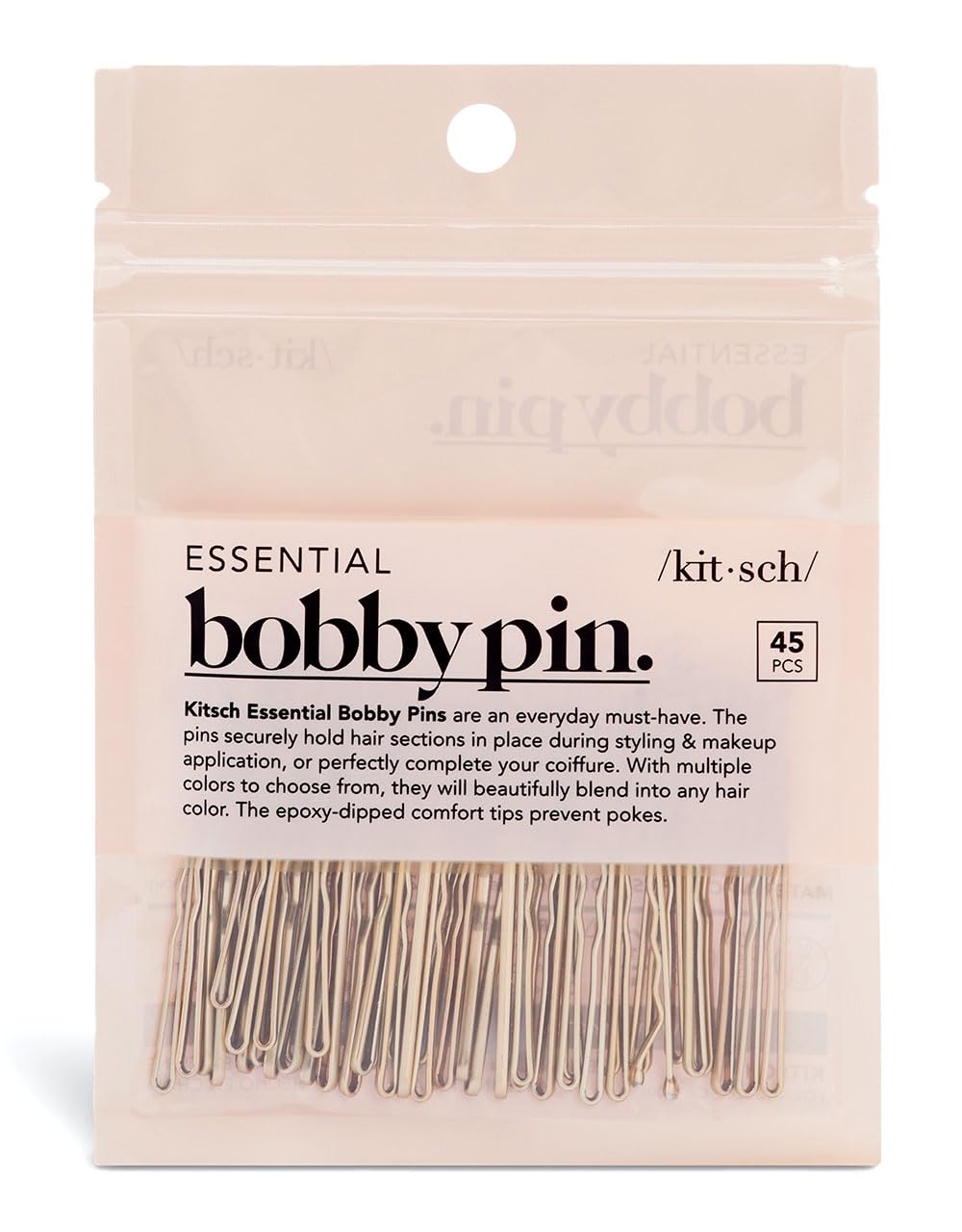 Kitsch forty five count blonde hair pin pack for women and girls