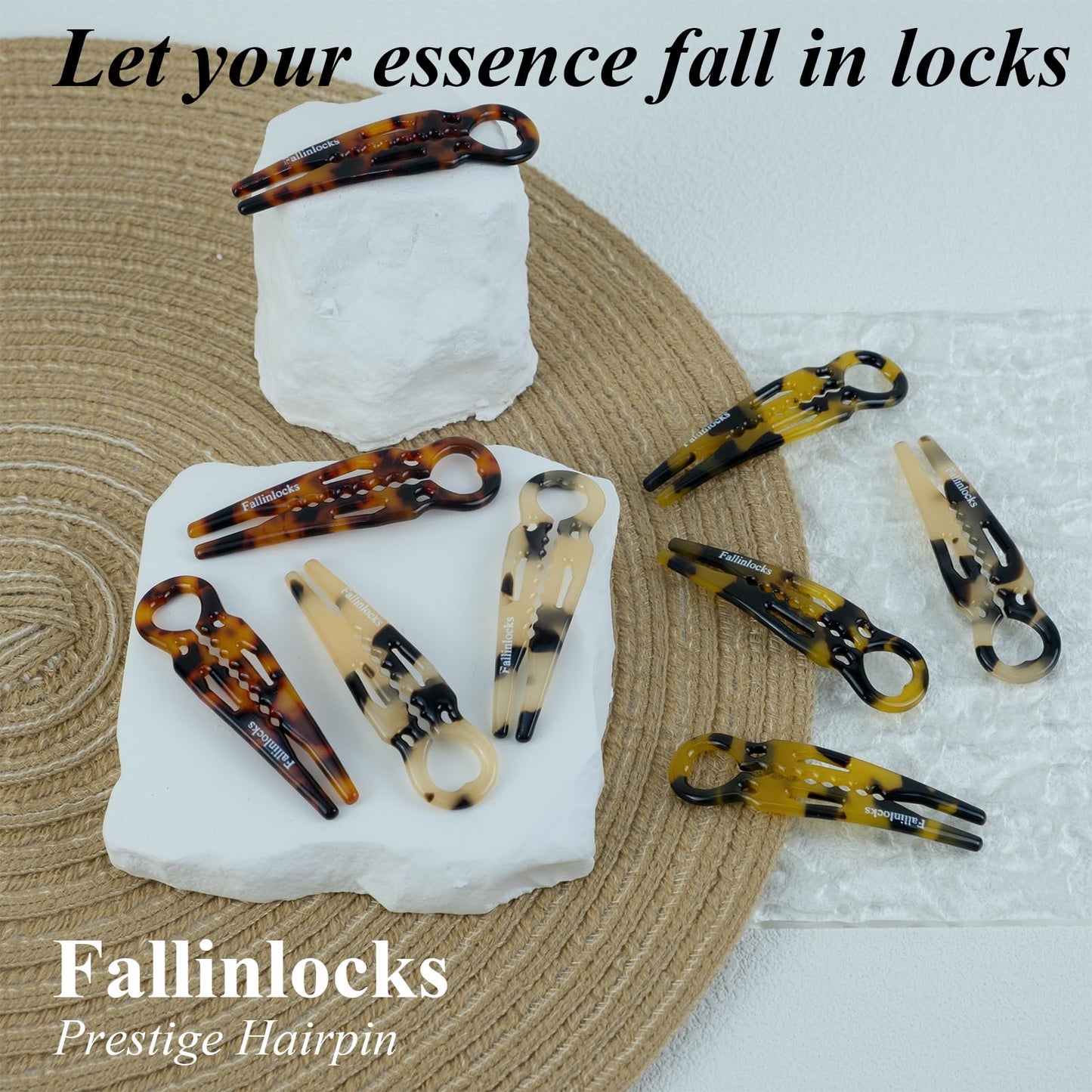 Product packaging view of the Jimmidy Fallinlocks prestige hairpins ideal for a holiday gift set.