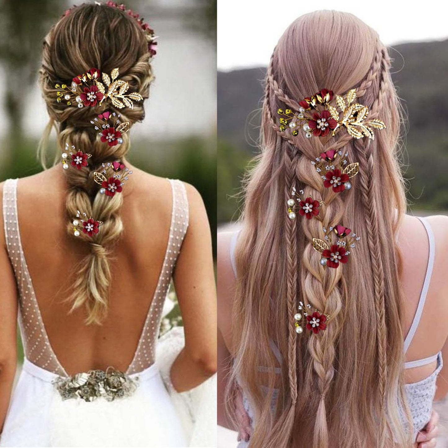 Authentic LAPOHI wedding hair pins packaging display for brides