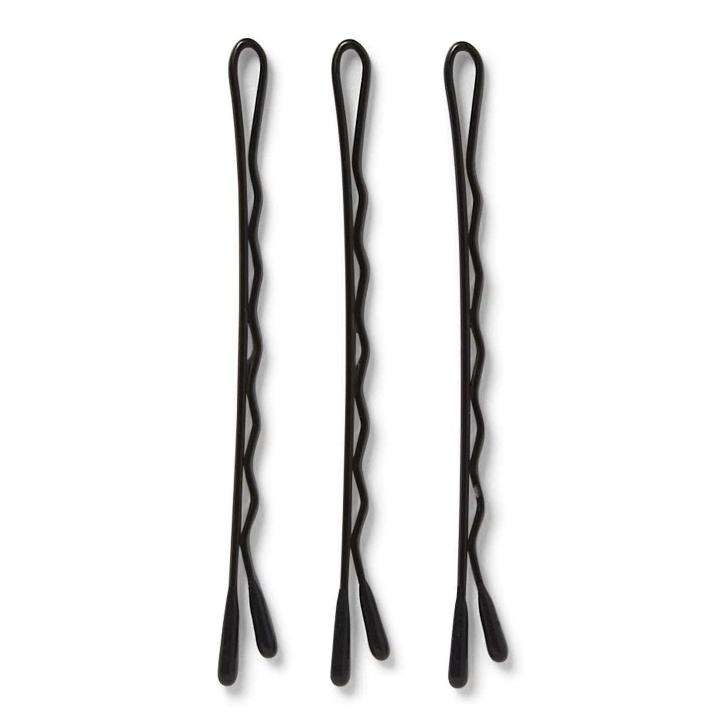 Close up view of MetaGrip premium bobby pins showing rust resistant tips