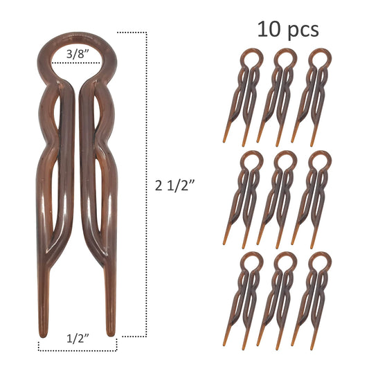Good Hair Days U-shaped hair pins in tortoise shell