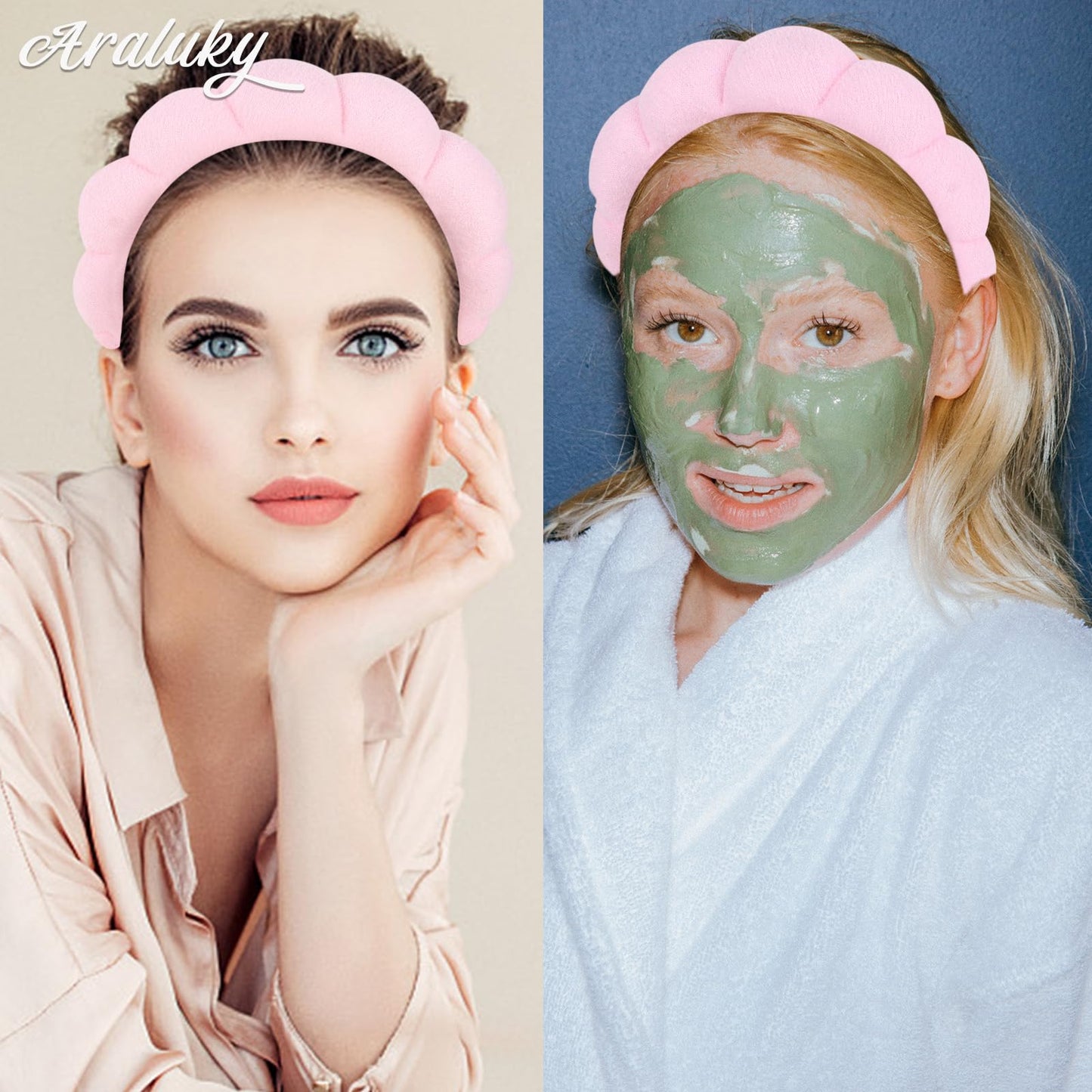 Aopwsrlyi spa headband displayed for facial routine