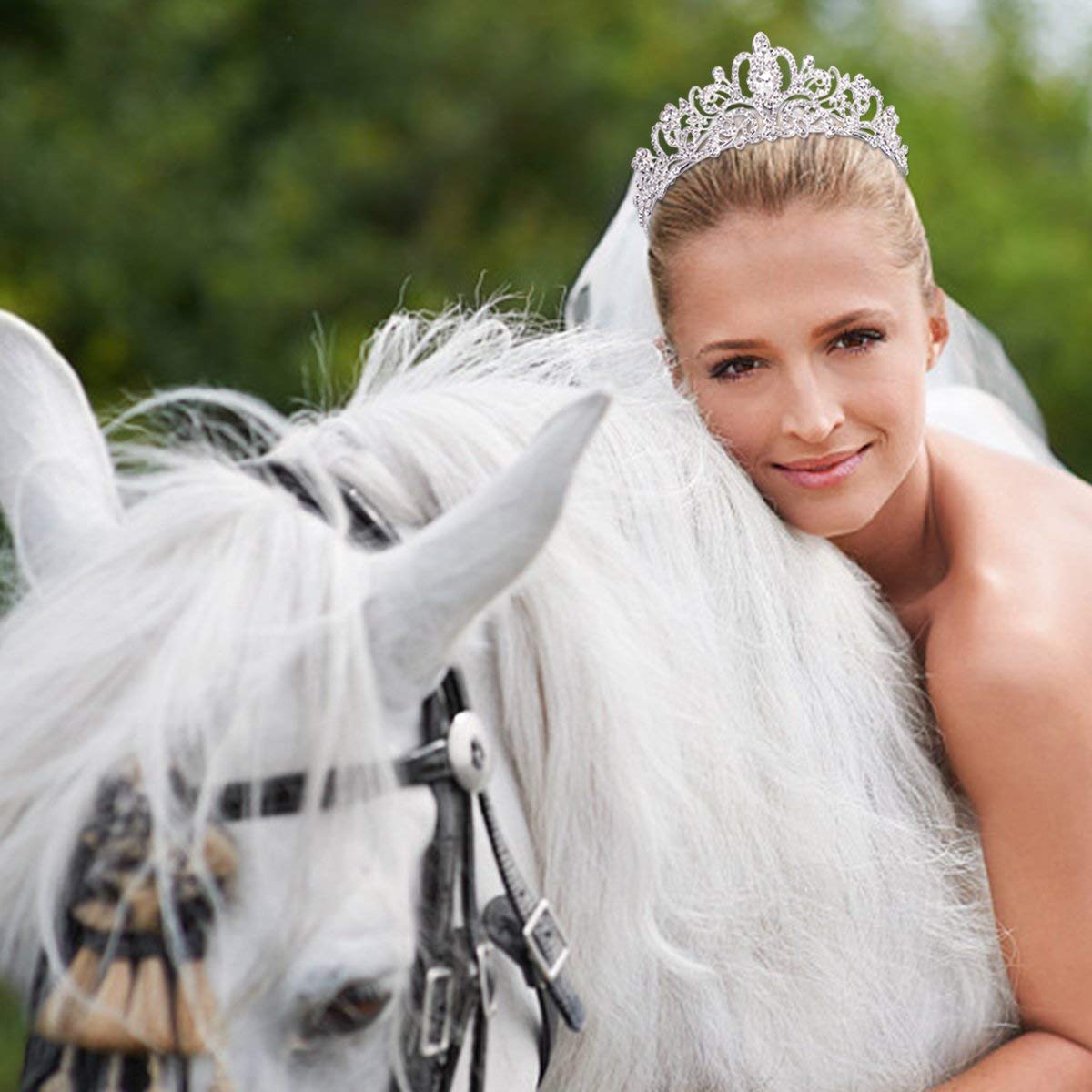 Didder rhinestone tiara for special occasion wear