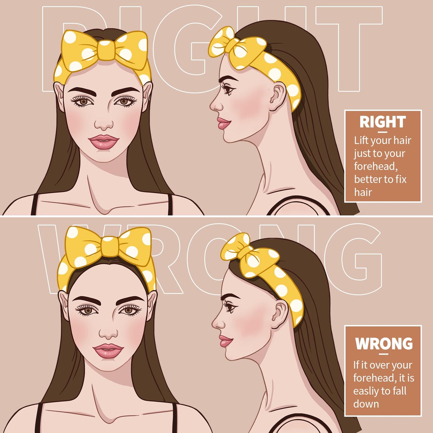 Teen girl wearing soft Teenitor skincare headband