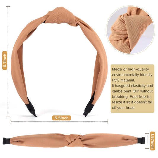 Detailed view of the fabric texture on DiyJibb knotted headbands
