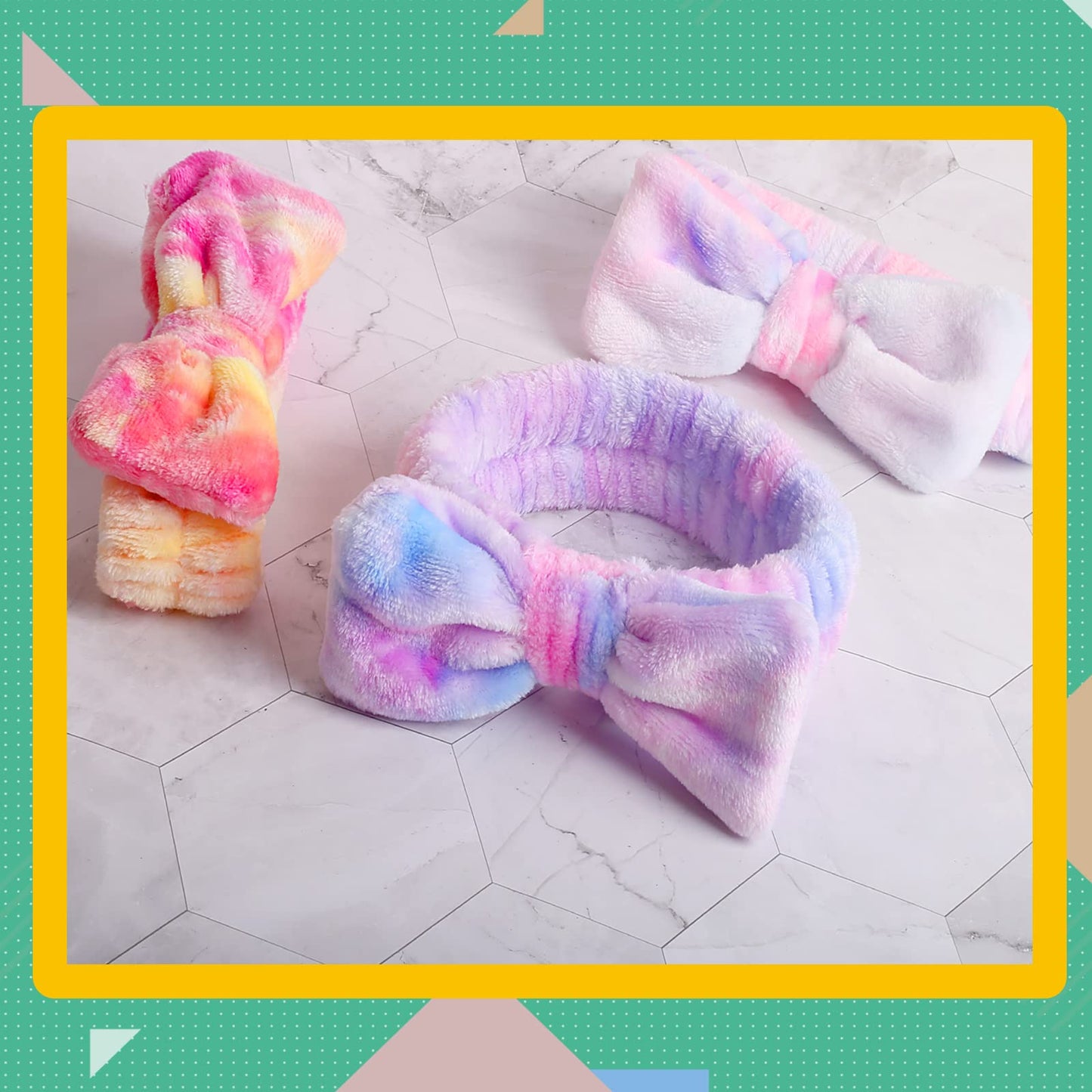 Close up of elastic material on Wsyub hair band