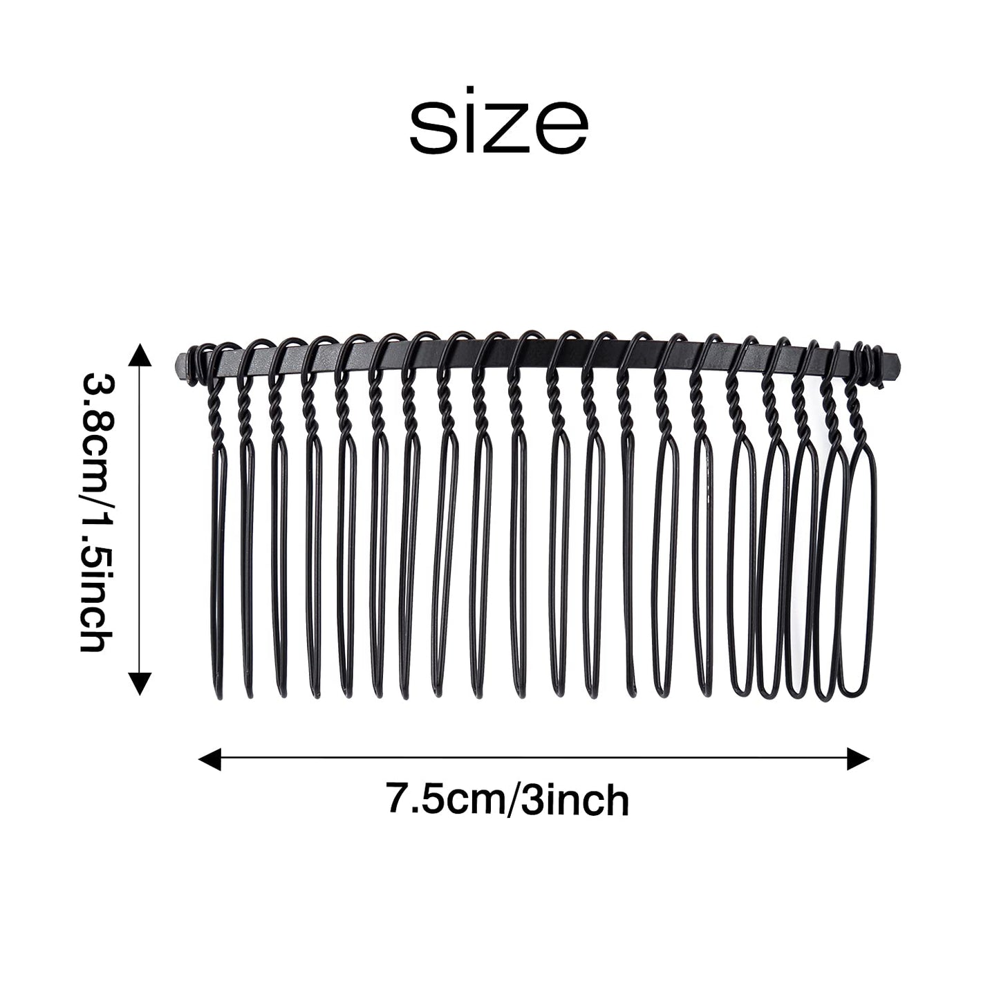 Cinaci 30 piece premium hair styling combs packaged for women girls and brides