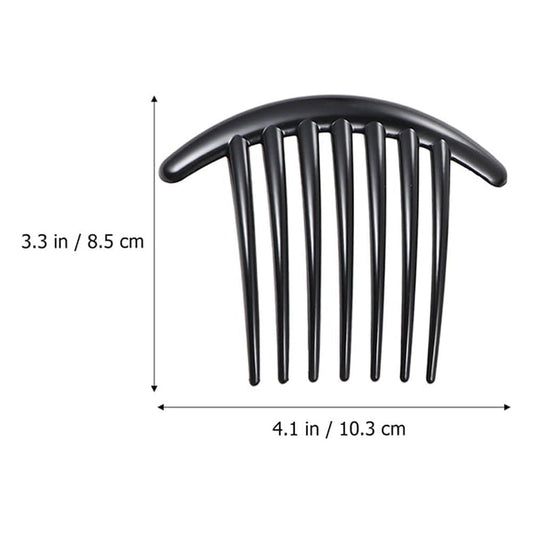 Tatuo plastic side hair combs pack of 3 showcasing smooth rounded styling teeth