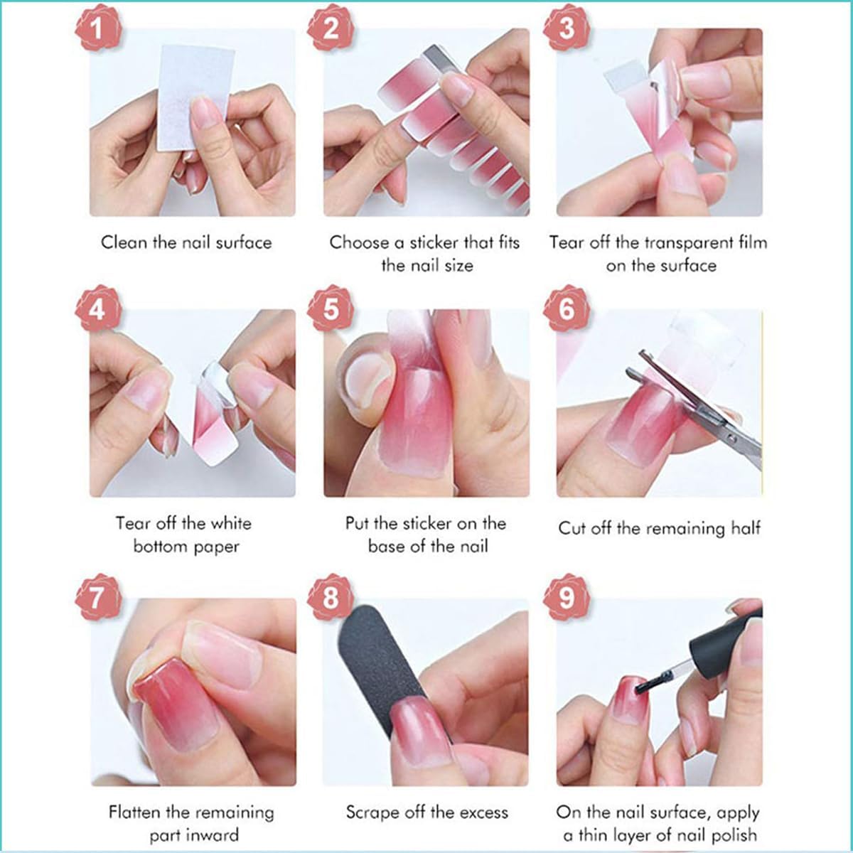 Complete 64 piece Namora beauty kit including prep pads and precision nail file