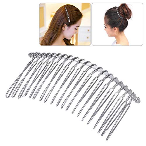 Set of 10 Rocutus metal wire combs for hair accessories