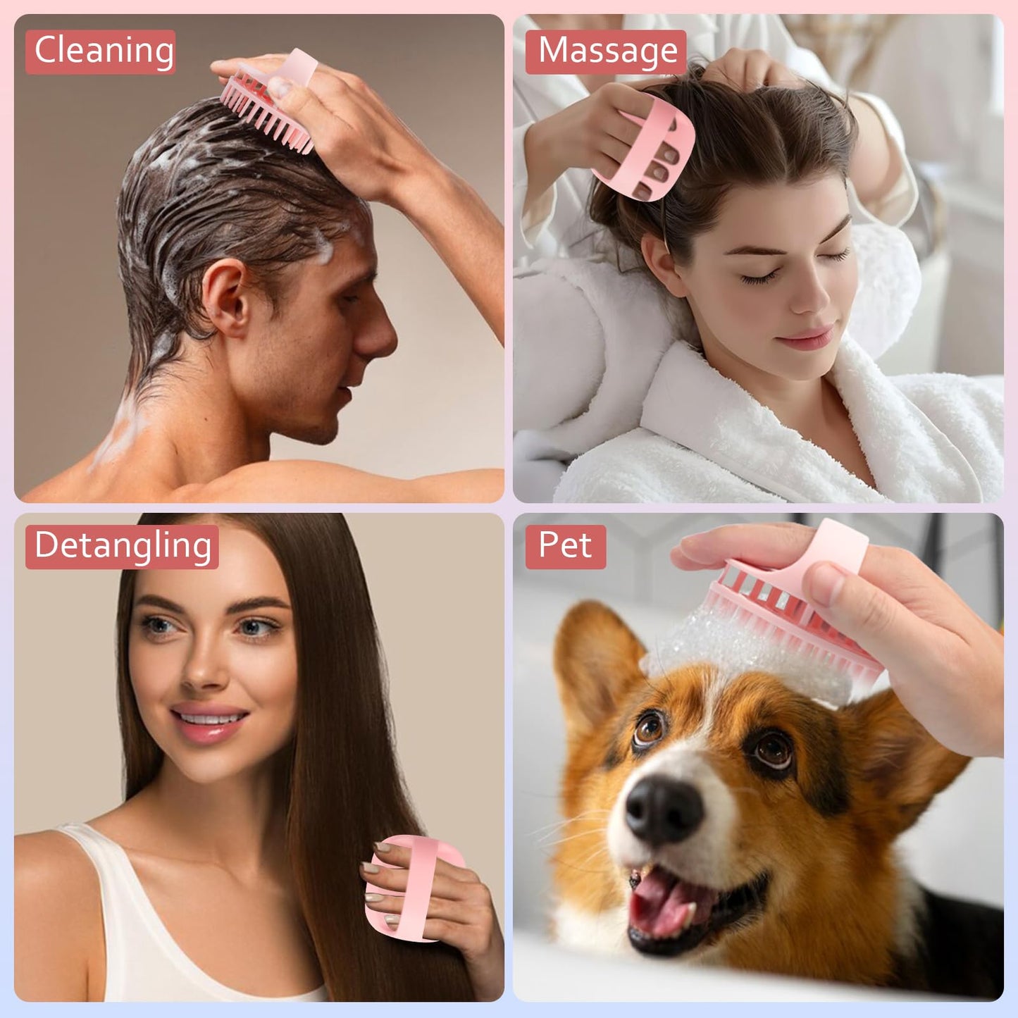 DUAIU root comb hair coloring and essential oil treatment accessories packaging