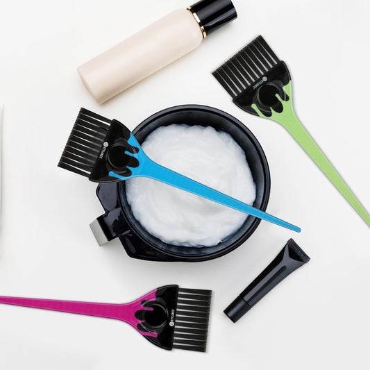 Deziine professional salon hair dye brush kit close up