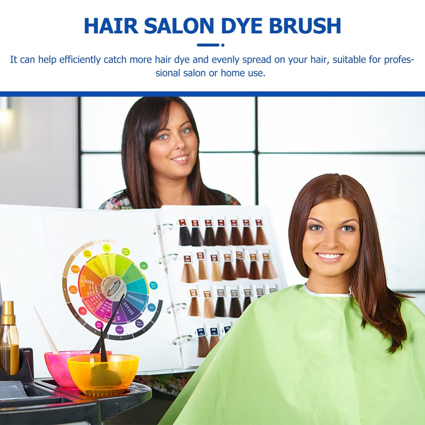 Detailed view of non-absorbent silicone hair brush tips