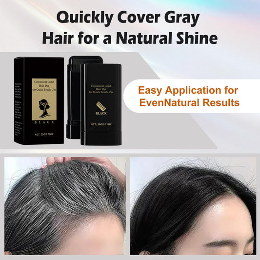 Two-pack hair dye sticks for gray hair coverage