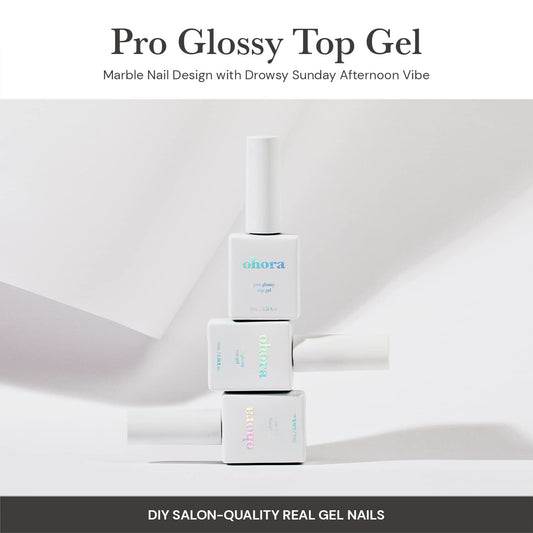 Close up of Ohora nail top coat brush