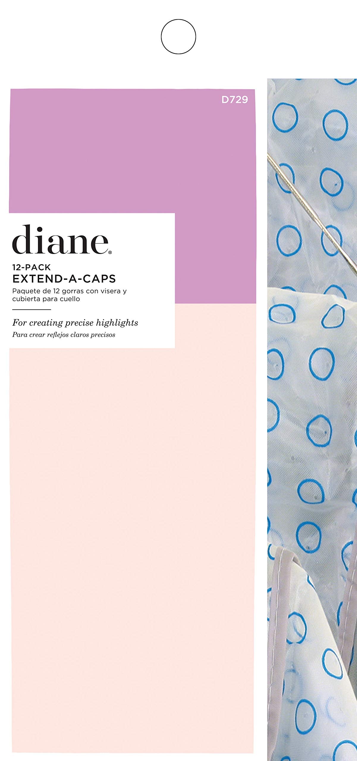 Highlighting cap with metal tool for precise hair sectioning