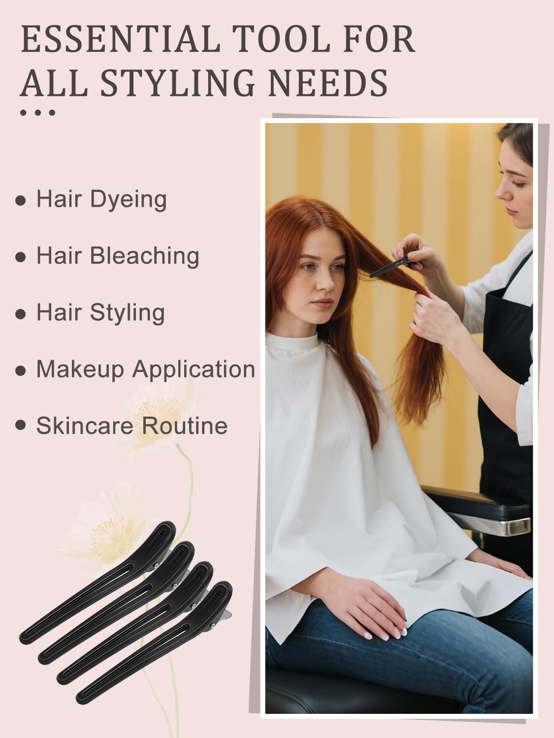 Durable hair dye kit components for home application