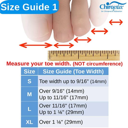 Five pack of Chiroplax gel-lined toe sleeves in packaging