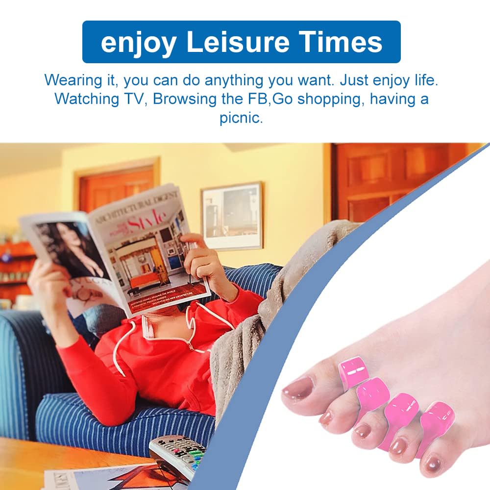 Using gel toe spacers for easy nail polish application