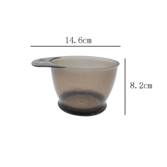 Lasenersm hair dye mixing bowl set highlighting the built-in measurement scales.