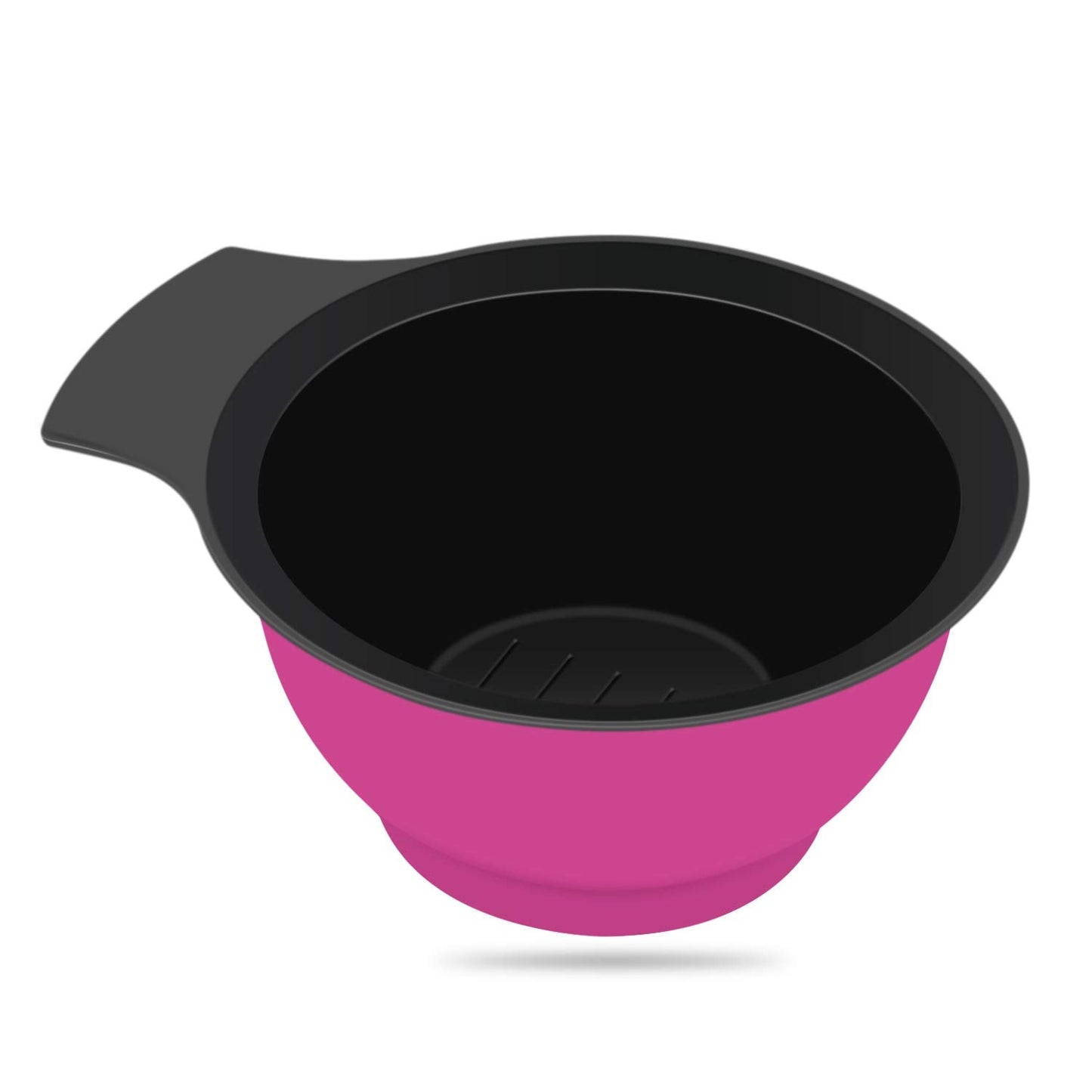 Segbeauty durable hard plastic tinting bowl lifestyle view on a salon workstation.