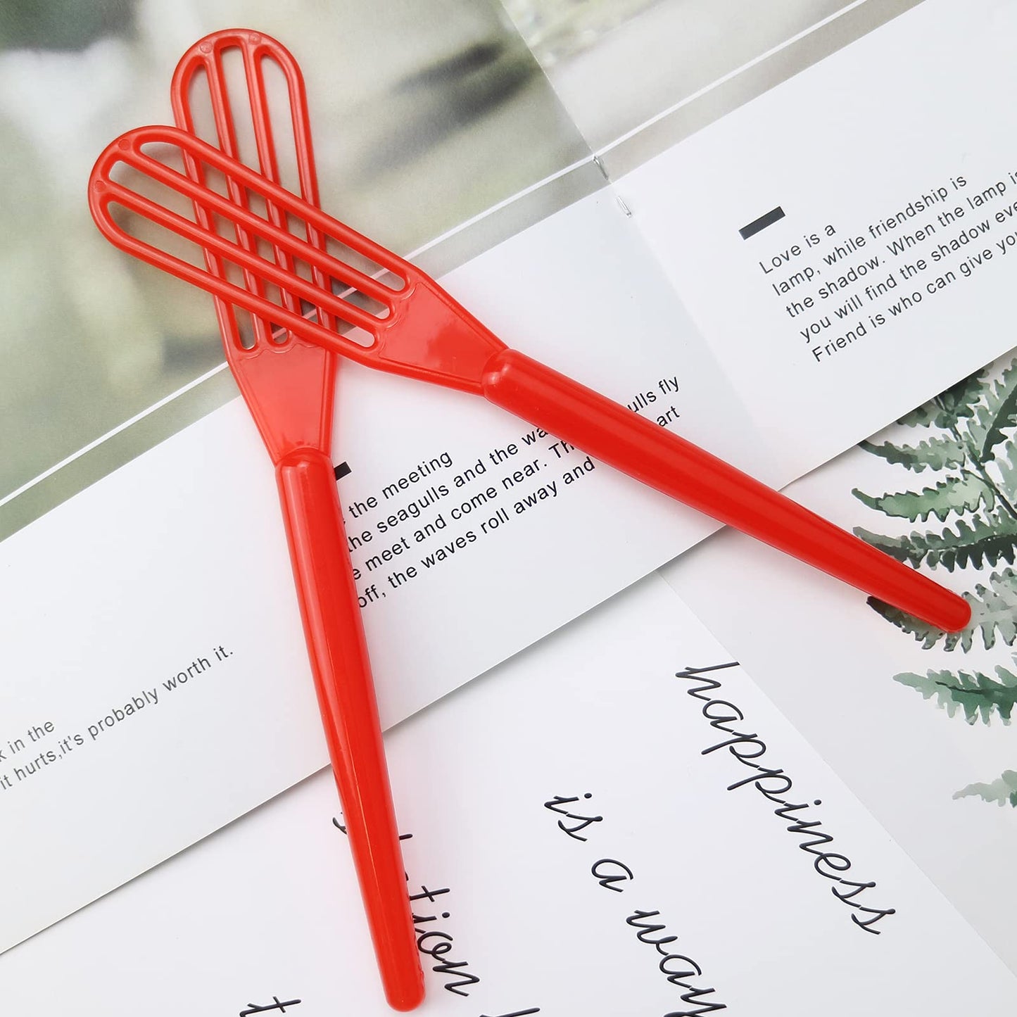 Ten pieces of chemical resistant hair dye stirrers for home barber shops