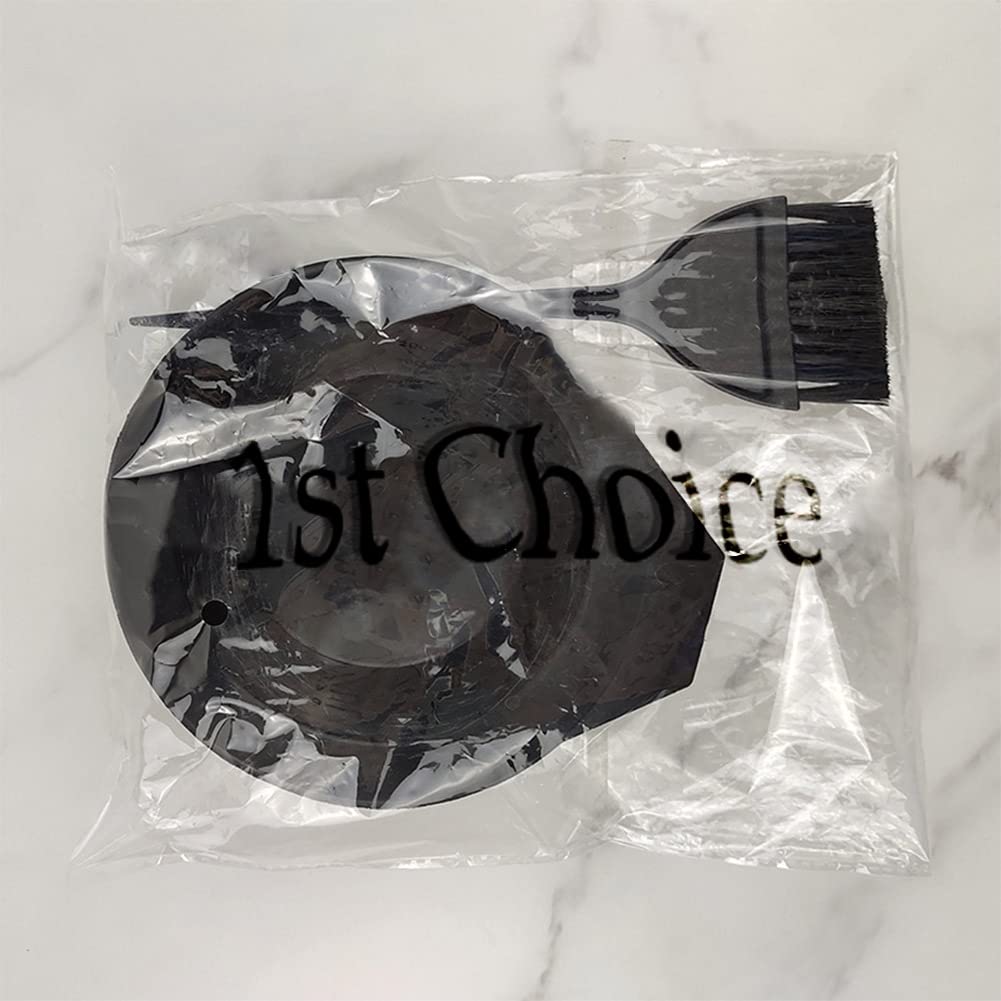 Talora hair coloring bowl and brush set packaging contents overhead view