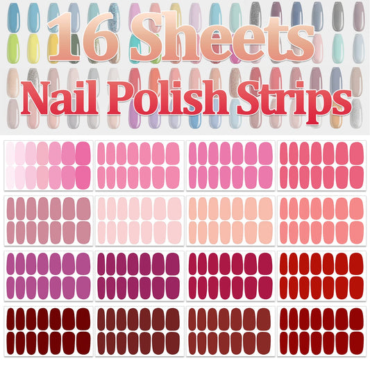 Silpecwee gel nail strips variety pack of 16 sheets