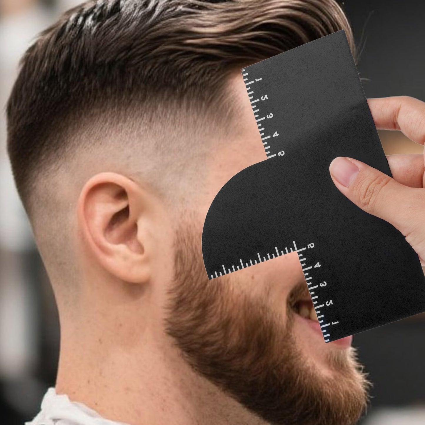 CourtStencil grooming stencil card premium packaging presentation for professional salon accessories